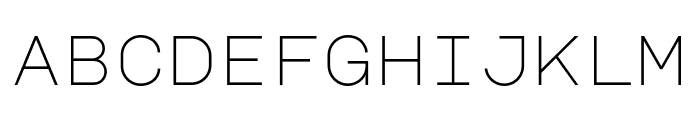 Major Mono Display Regular Font LOWERCASE
