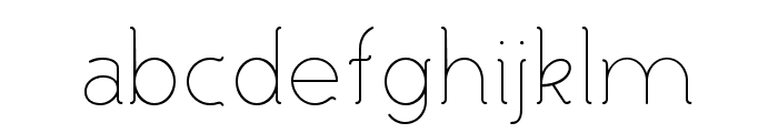 Malandrino Light Font LOWERCASE