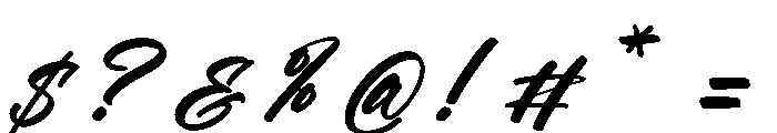 Malbonte Blackwell DEMO VERSION Italic Font OTHER CHARS