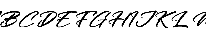 Malbonte Blackwell DEMO VERSION Italic Font UPPERCASE