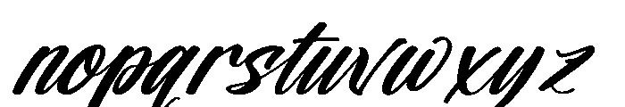 Malbonte Blackwell DEMO VERSION Italic Font LOWERCASE