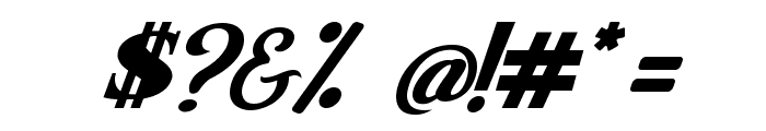 Malcolm Italic Font OTHER CHARS