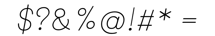 Mali ExtraLight Italic Font OTHER CHARS