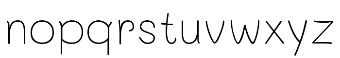 Mali ExtraLight Font LOWERCASE