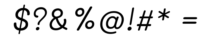 Mali Italic Font OTHER CHARS