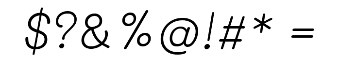 Mali Light Italic Font OTHER CHARS