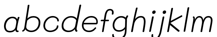 Mali Light Italic Font LOWERCASE