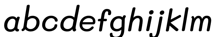 Mali Medium Italic Font LOWERCASE