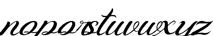 Malietha Flower Monogram Italic Italic Font LOWERCASE