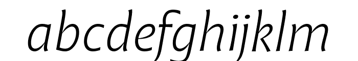 Malik Trial Light Italic Font LOWERCASE