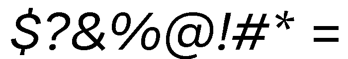 MalnorSans-UltExpObliq Font OTHER CHARS