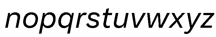 MalnorSans-UltExpObliq Font LOWERCASE