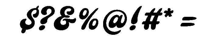 Maloha Trial Font OTHER CHARS