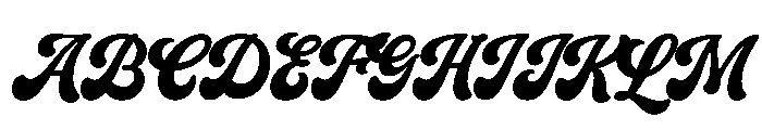 Maloha Trial Font UPPERCASE