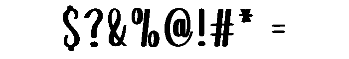Mama Handwriting Font OTHER CHARS