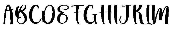 Mama Handwriting Font UPPERCASE