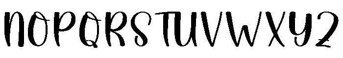 Mama Handwriting Font UPPERCASE