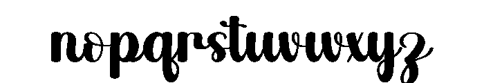 Mama Handwriting Font LOWERCASE