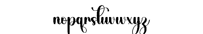 Mama Writing Font LOWERCASE