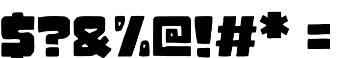 Mammoth Rush Font OTHER CHARS
