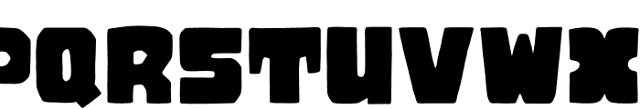Mammoth Rush Font UPPERCASE