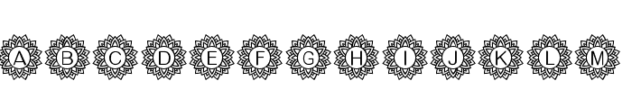 Mandala_Mono Font UPPERCASE