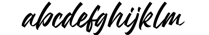 Mandoul Script PERSONAL USE ONLY Regular Font LOWERCASE