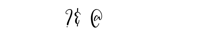 Mandymores Font OTHER CHARS