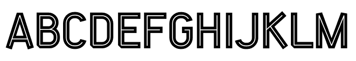 Maneuver Inline Font UPPERCASE