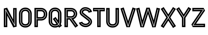 Maneuver Inline Font UPPERCASE