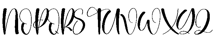 Mango1 Font UPPERCASE