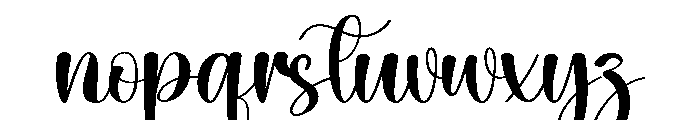 Mango1 Font LOWERCASE