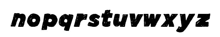 Manhattan Hand Bold Italic Font LOWERCASE