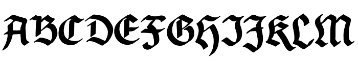 Manic Germanic Font UPPERCASE