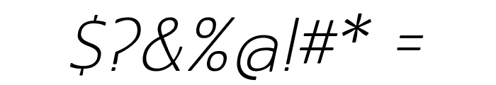 MankSans-Oblique Font OTHER CHARS