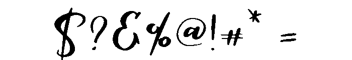 Manstro Brush Style Font OTHER CHARS