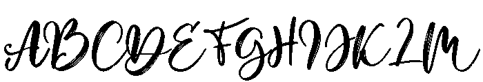 Manstro Brush Style Font UPPERCASE