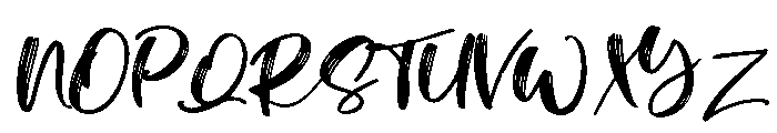 Manstro Brush Style Font UPPERCASE