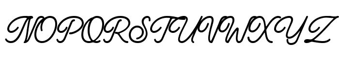 Manteman Regular Font UPPERCASE