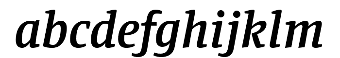Manuale SemiBold Italic Font LOWERCASE