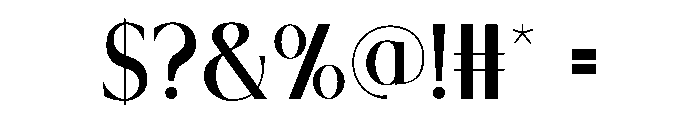 Maora1 Font OTHER CHARS