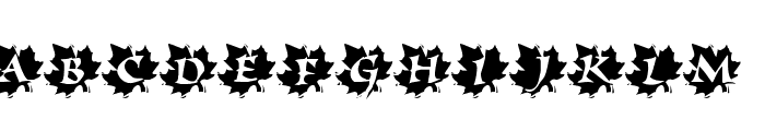 Maple Leaf Rag Font UPPERCASE