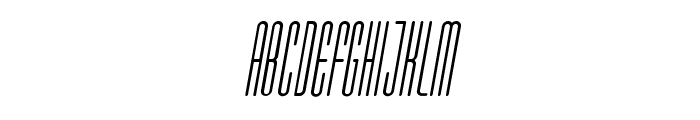 Marbellya Condensed Italic Font UPPERCASE