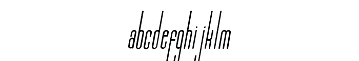 Marbellya Condensed Italic Font LOWERCASE