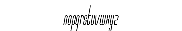 Marbellya Condensed Italic Font LOWERCASE