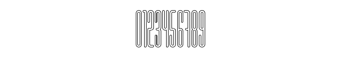 Marbellya Condensed Outline Font OTHER CHARS