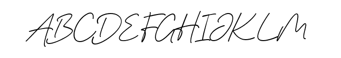 Marchey Signature Light Font UPPERCASE