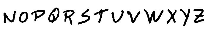 Marco_handwrite Regular Font UPPERCASE