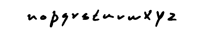 Marco_handwrite Regular Font LOWERCASE