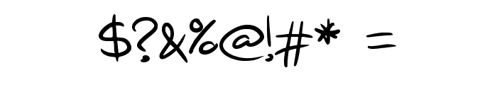 Mareta Handwritting Regular Font OTHER CHARS